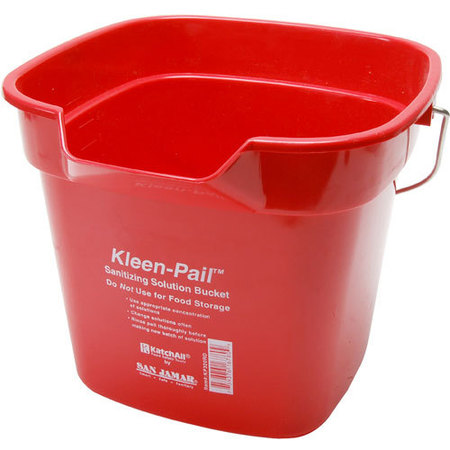 SAN JAMAR Pail-10Qt Red For  - Part# Sjkp320Rd SJKP320RD